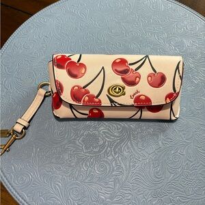 Coach Cherry Print sunglasses case